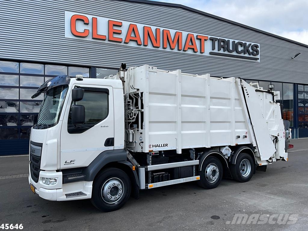 DAF FAG LF 220 Euro 6 Haller 14m³ Just 123.721 km! Waste trucks