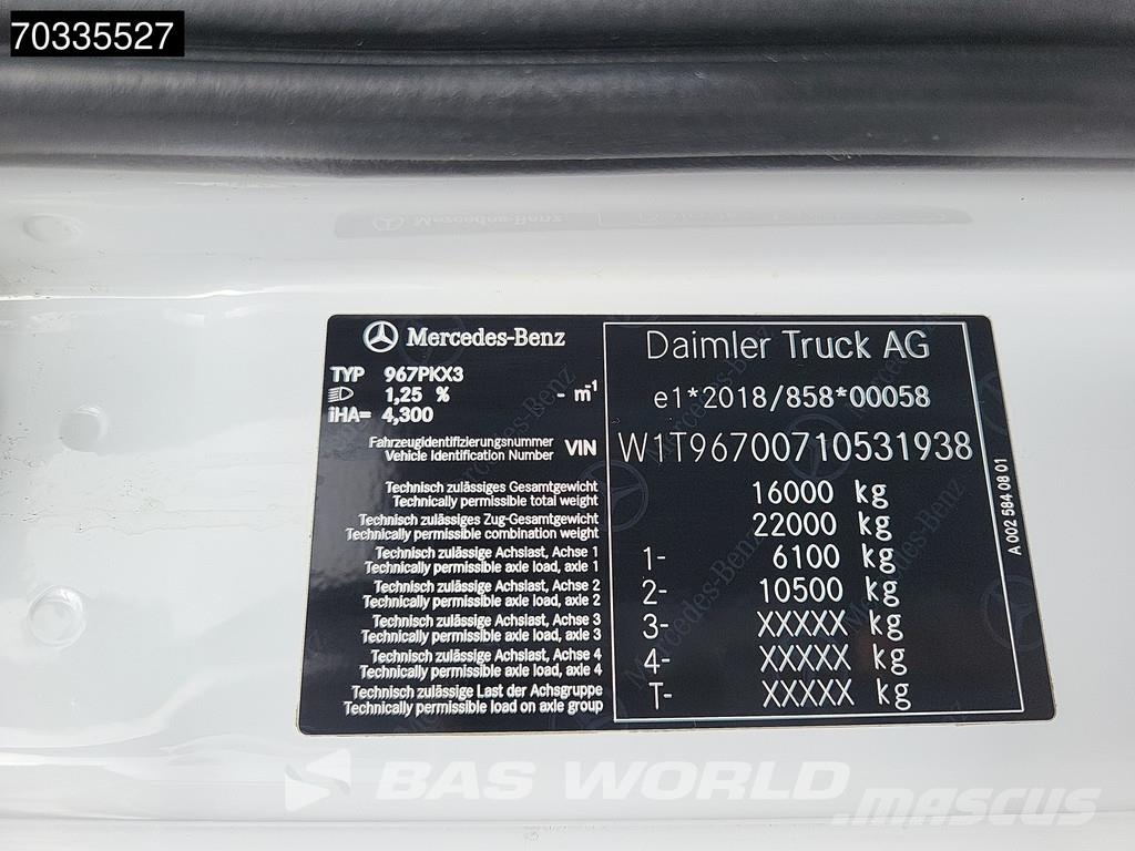 Mercedes-Benz Atego 1623 4X2 16tonner FASSI F135.2.22 E Crane Kr Platte bakwagens