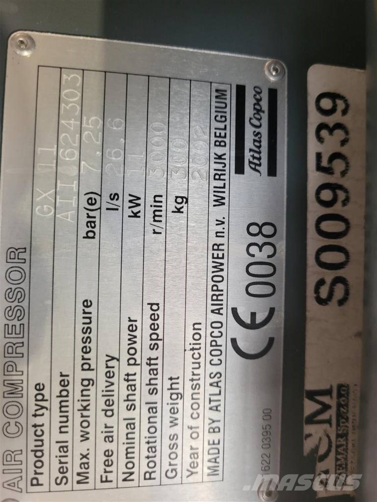 Atlas Copco GX11FF 压缩机