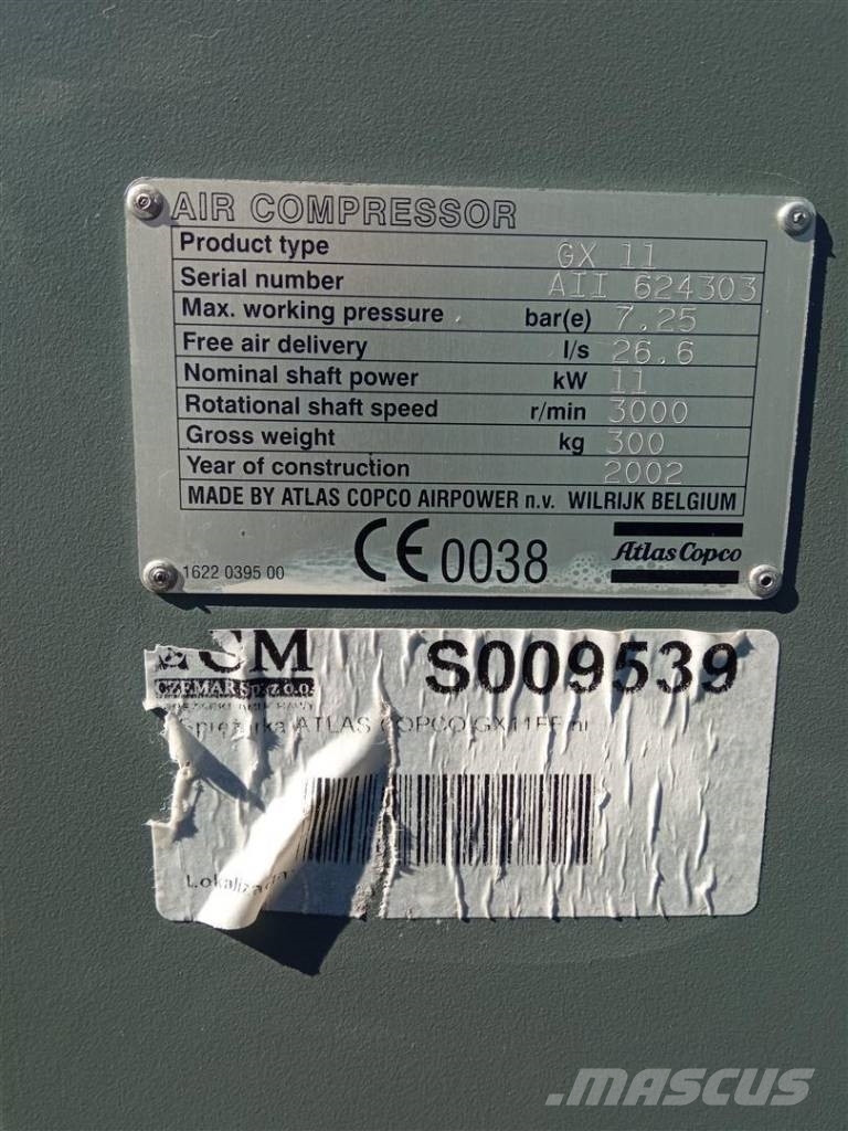 Atlas Copco GX11FF 压缩机