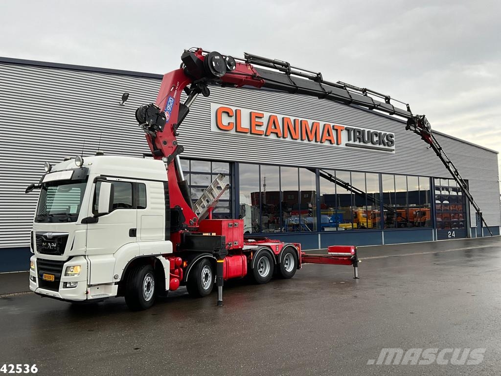 MAN TGS 35.500 8x4 HMF 95 Tonmeter laadkraan bj. 2019! Влекачи