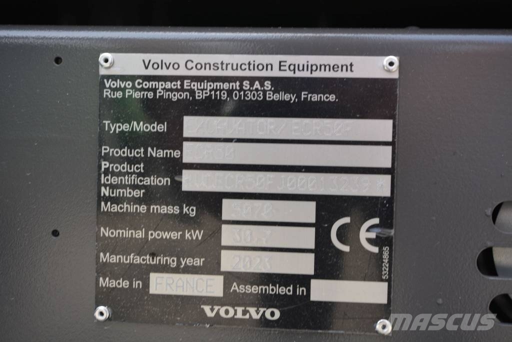 Volvo ECR 50 F Mini bagri <7t