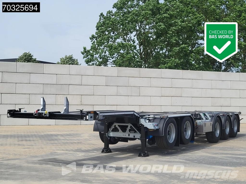 D-tec CT-521-S NEW Breker-chassis 2x 20ft. 1x 30ft. 1x40 Semirremolques portacontenedores