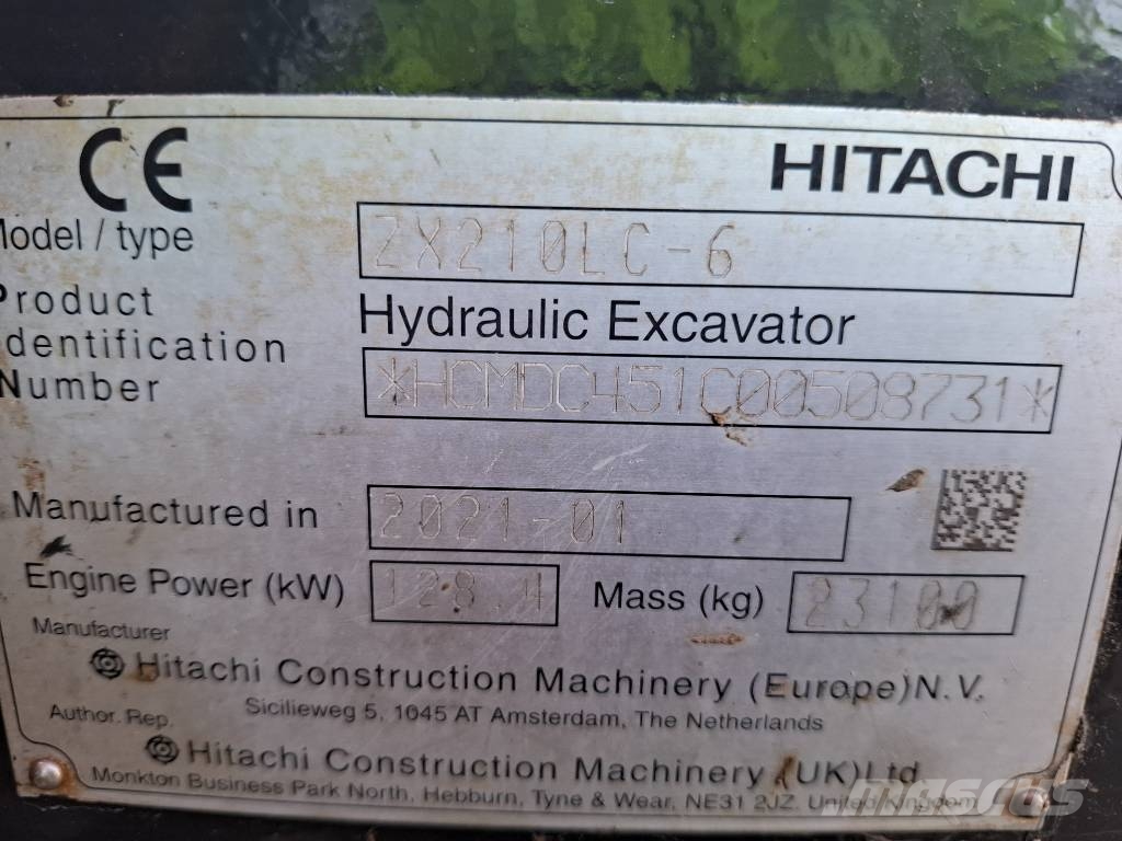 Hitachi ZX 210 LC-6 Telakaivukoneet