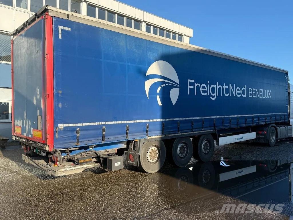 Krone SD 3 AXLE + SLIDING ROOF + DHOLLANDIA LIFT Perdeli yari çekiciler