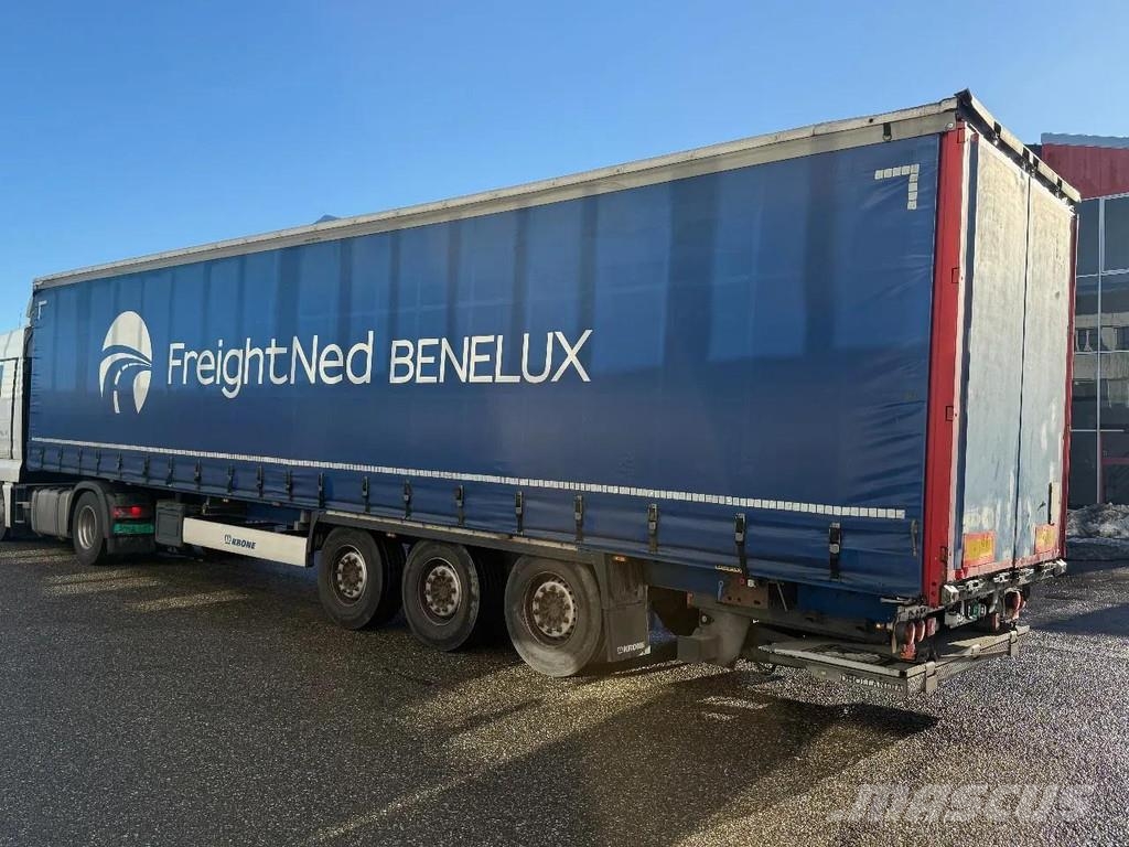 Krone SD 3 AXLE + SLIDING ROOF + DHOLLANDIA LIFT Perdeli yari çekiciler