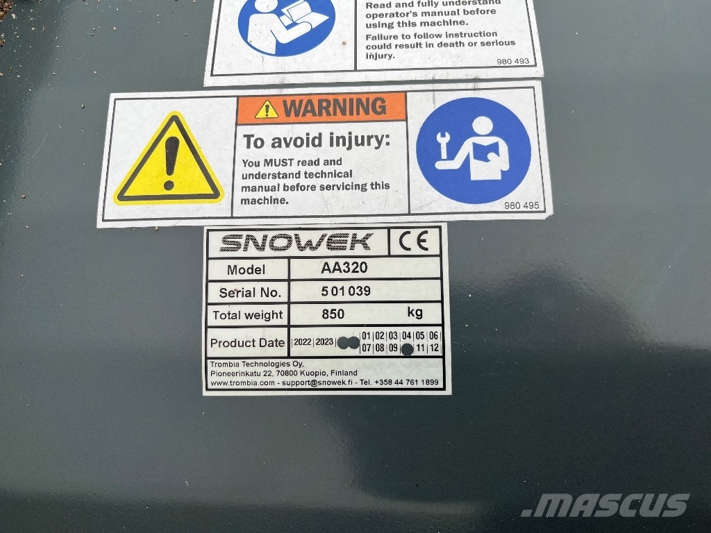 Snowek A320 Sneskovle og -plove