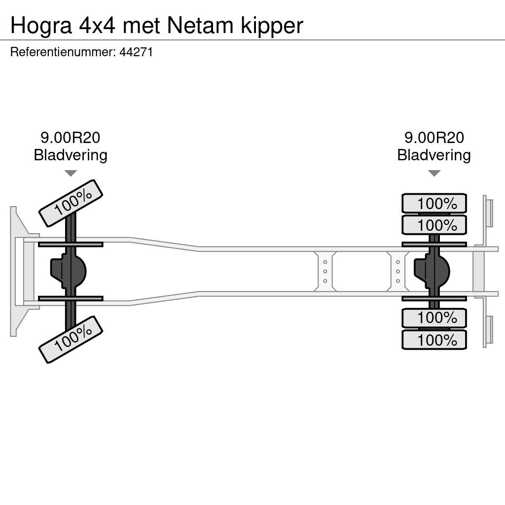 Hogra 4x4 met Netam kipper Wywrotki