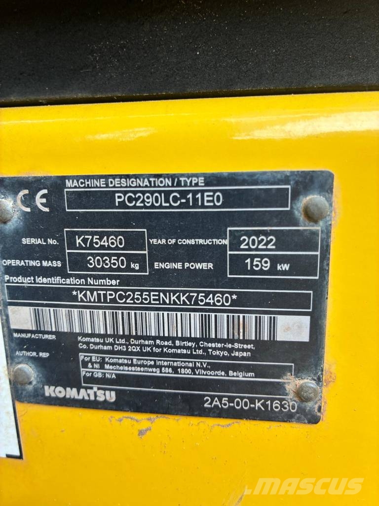 Komatsu PC 290 LC-11 Roomikekskavaatorid