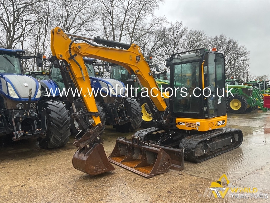 JCB 50 Z-2 Mini ekskavatörler, 7 tona dek