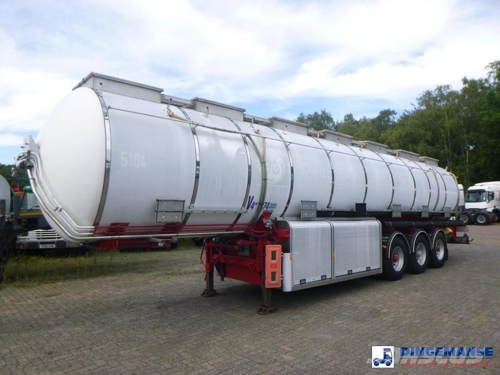 Van Hool Chemical tank inox L4BH 37.9 m3 / 7 comp Tankopleggers