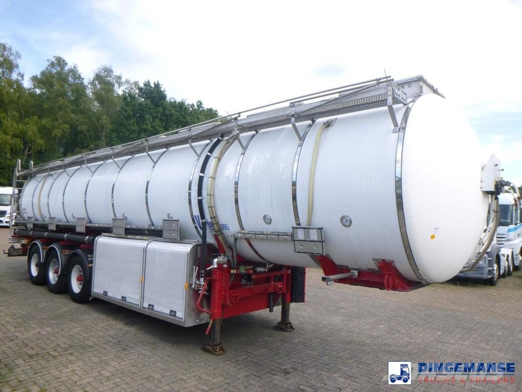 Van Hool Chemical tank inox L4BH 37.9 m3 / 7 comp Tankopleggers