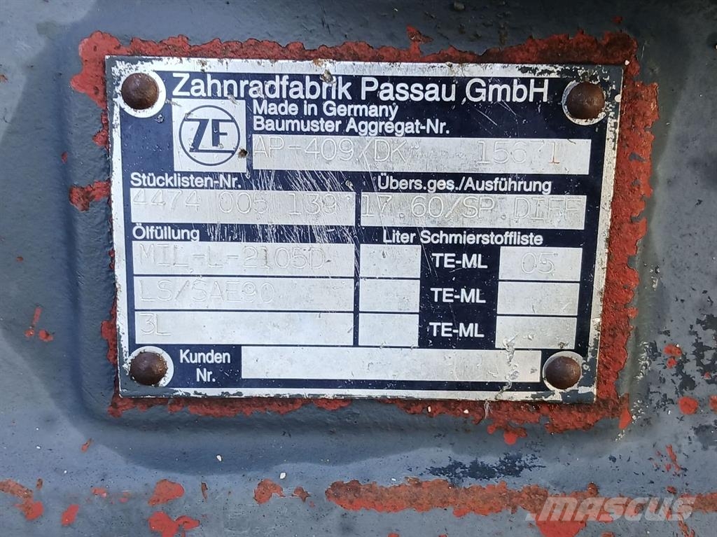 Ahlmann AZ200-ZF AP-409/DK-4474005139-Axle/Achse/As محور العجلة
