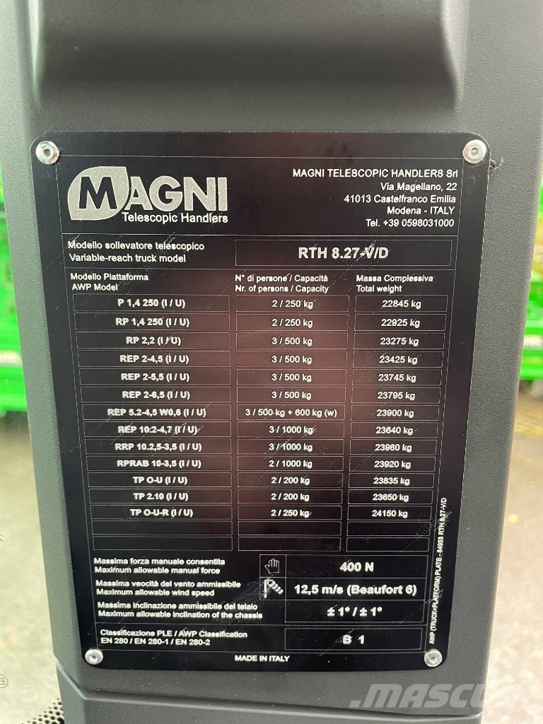 Magni RTH 8.27, Rotating Telehandler, Garantie, Remote Teleskoplastare