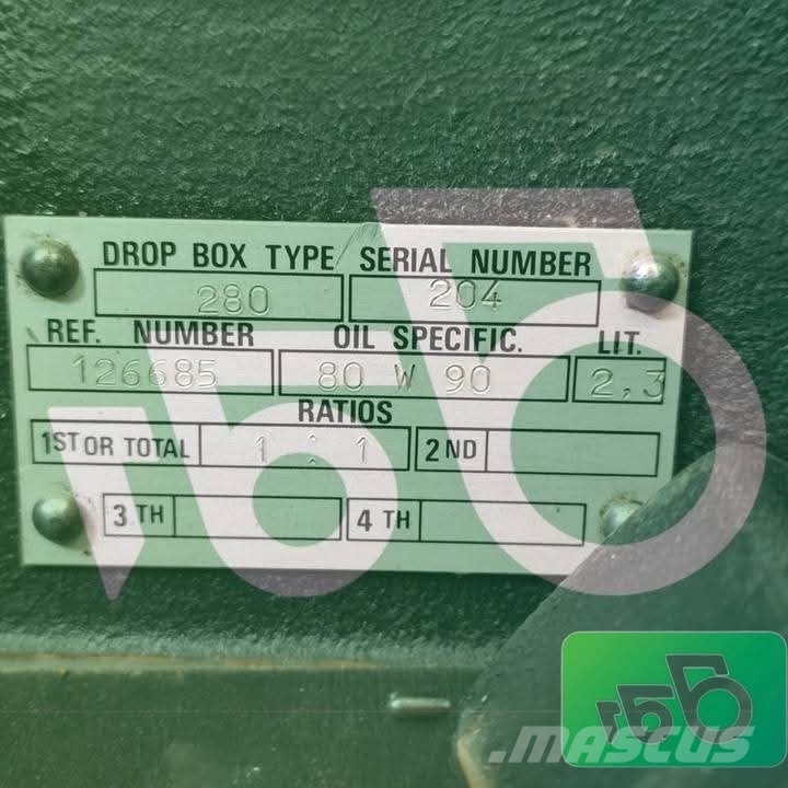 Sanderson Gearbox 126685 DROP BOX 280 Reducer 19026 725 Transmisiones