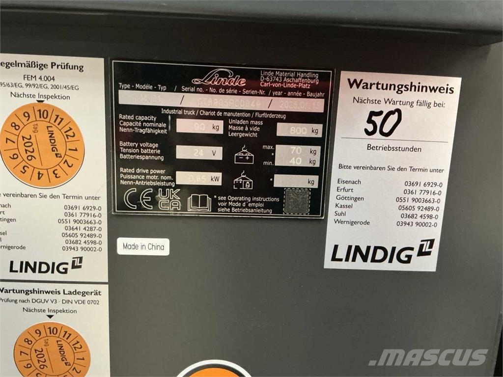 Linde MV01 Visokodvižni komisionirni viličar