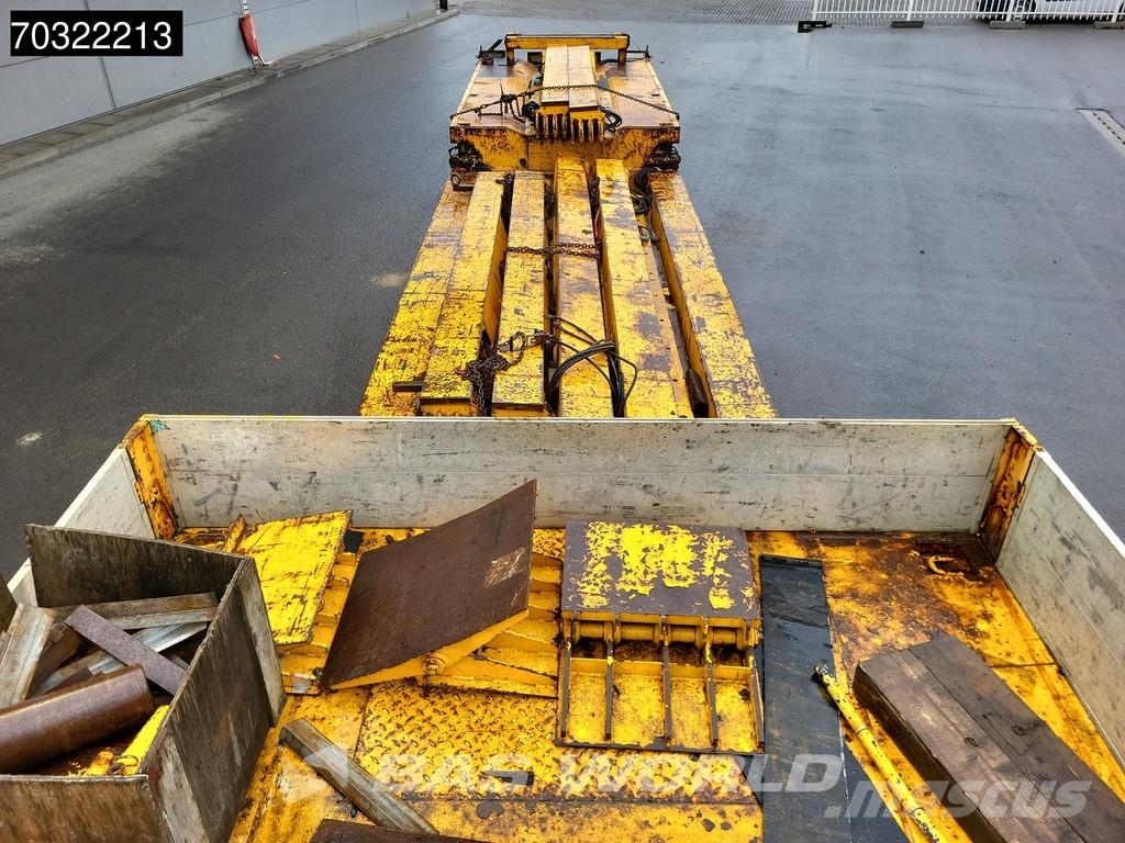 Goldhofer STZ-VKL-3-35/80A Extendable Gooseneck نصف مقطورة مسطحة منخفضة