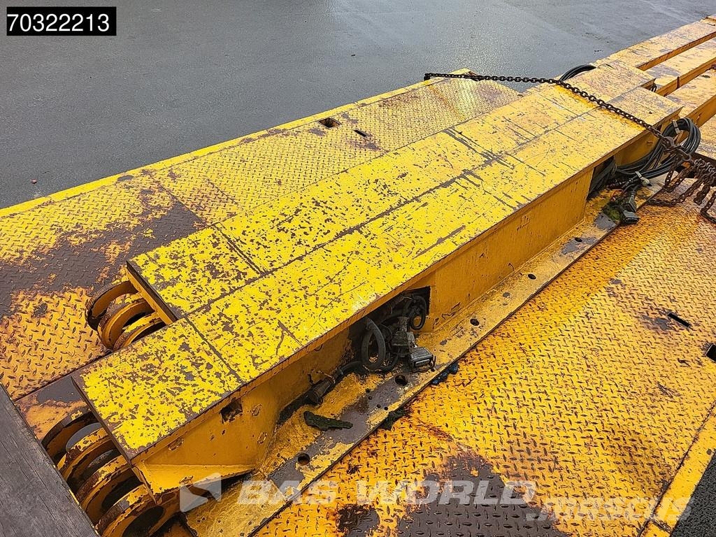 Goldhofer STZ-VKL-3-35/80A Extendable Gooseneck نصف مقطورة مسطحة منخفضة