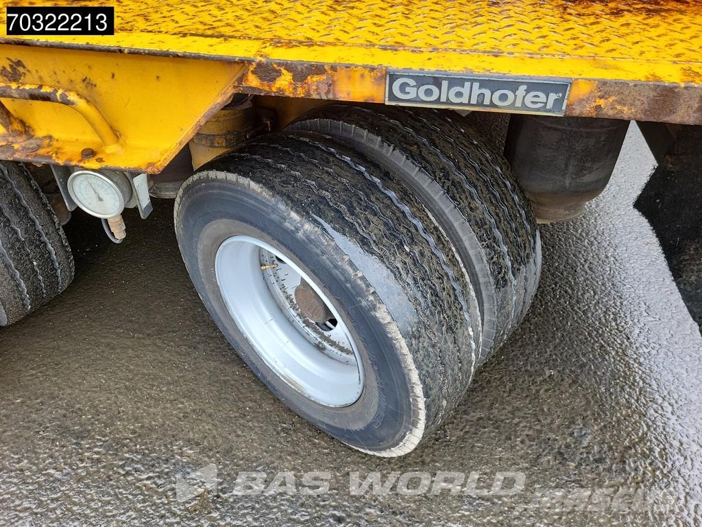 Goldhofer STZ-VKL-3-35/80A Extendable Gooseneck نصف مقطورة مسطحة منخفضة