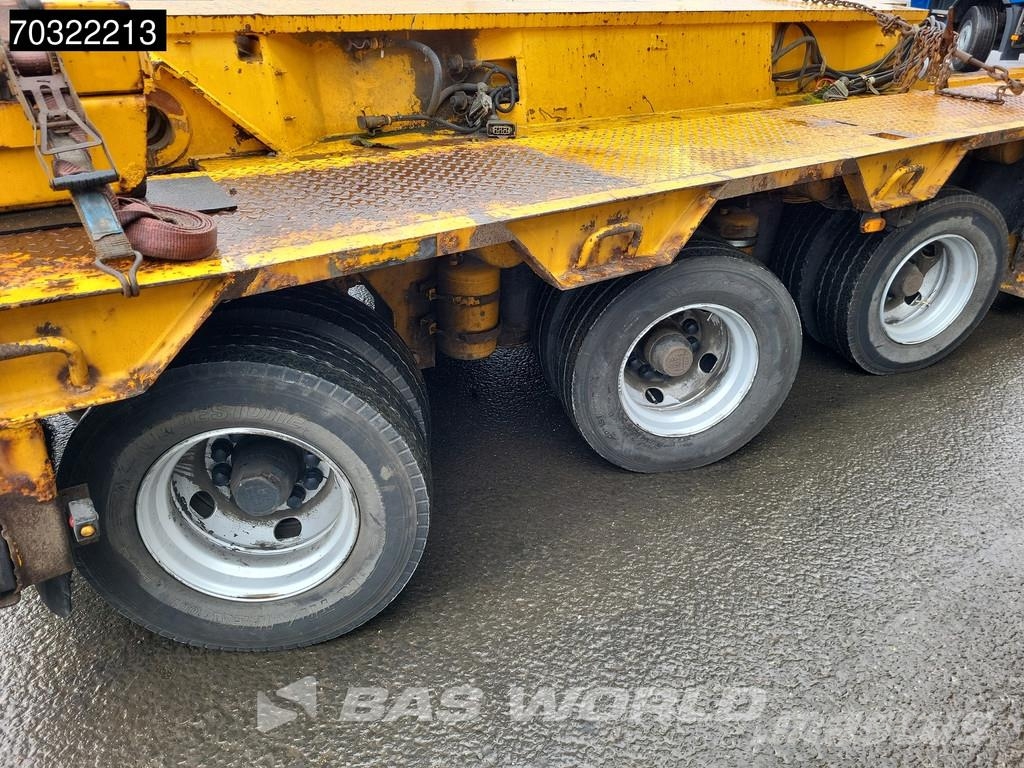 Goldhofer STZ-VKL-3-35/80A Extendable Gooseneck نصف مقطورة مسطحة منخفضة
