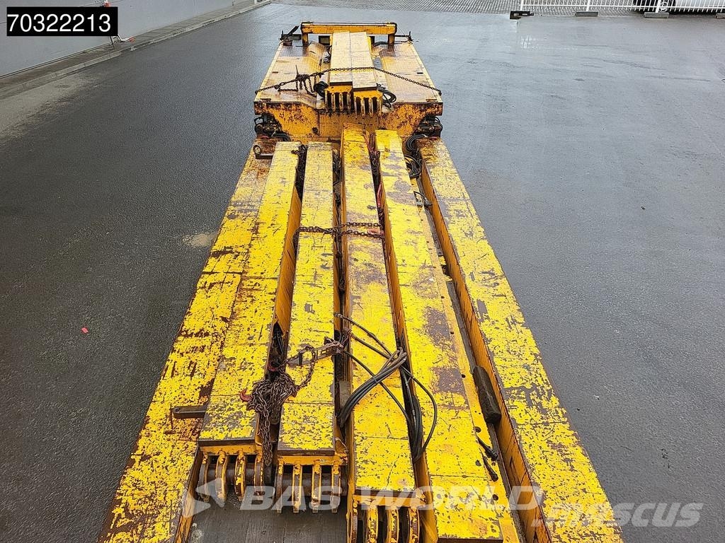 Goldhofer STZ-VKL-3-35/80A Extendable Gooseneck نصف مقطورة مسطحة منخفضة