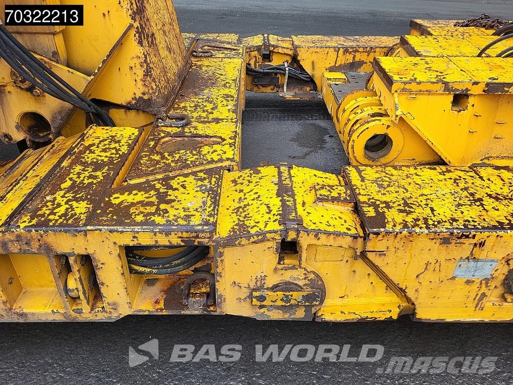 Goldhofer STZ-VKL-3-35/80A Extendable Gooseneck نصف مقطورة مسطحة منخفضة