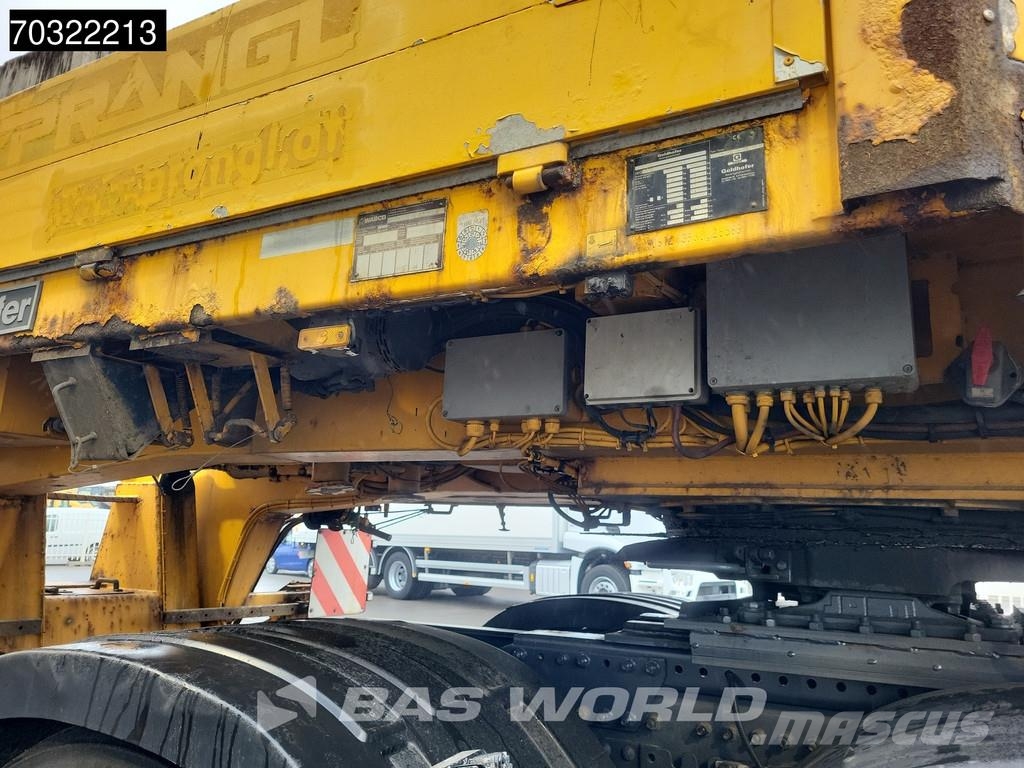 Goldhofer STZ-VKL-3-35/80A Extendable Gooseneck نصف مقطورة مسطحة منخفضة