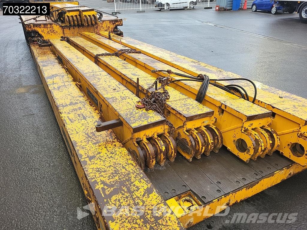 Goldhofer STZ-VKL-3-35/80A Extendable Gooseneck نصف مقطورة مسطحة منخفضة