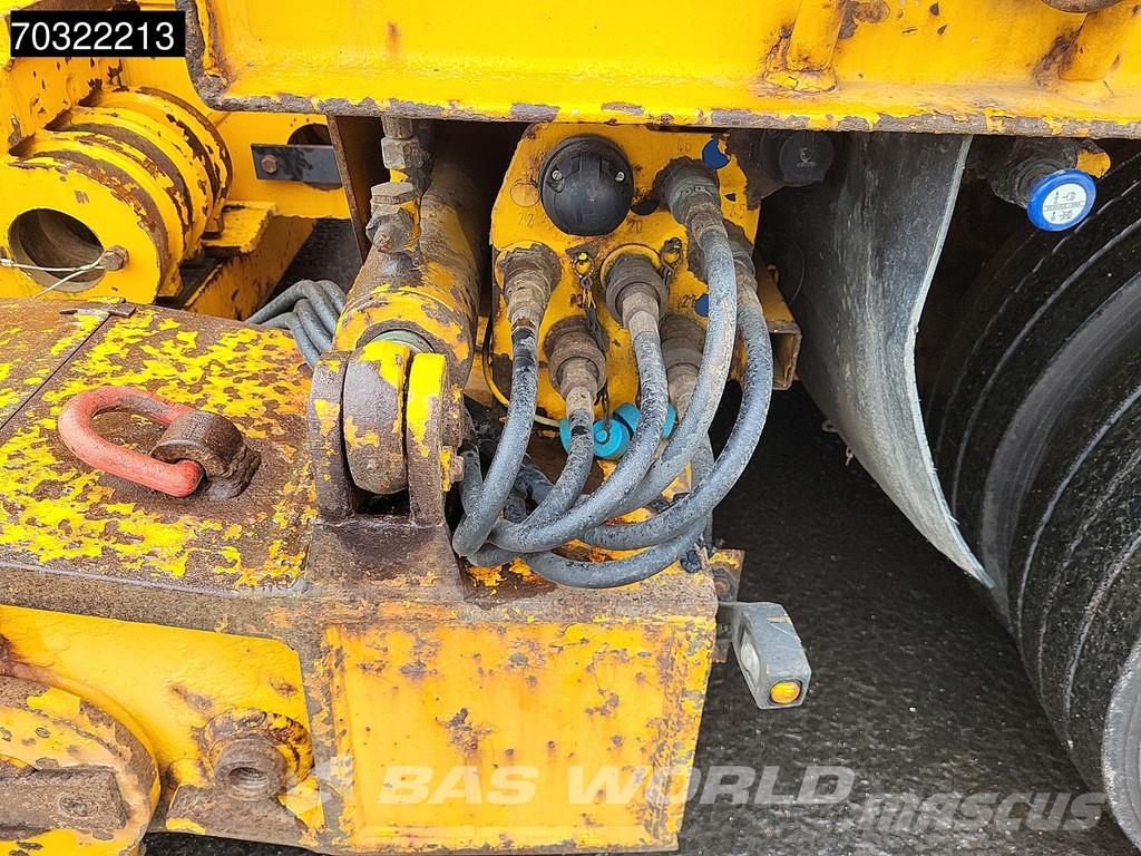 Goldhofer STZ-VKL-3-35/80A Extendable Gooseneck نصف مقطورة مسطحة منخفضة