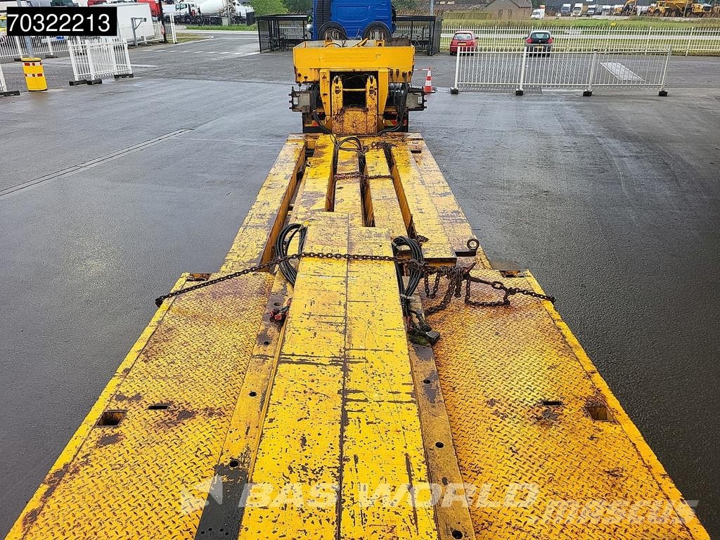 Goldhofer STZ-VKL-3-35/80A Extendable Gooseneck نصف مقطورة مسطحة منخفضة