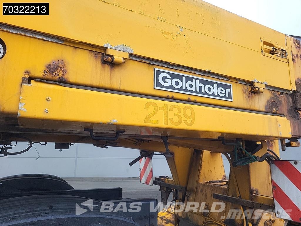 Goldhofer STZ-VKL-3-35/80A Extendable Gooseneck نصف مقطورة مسطحة منخفضة