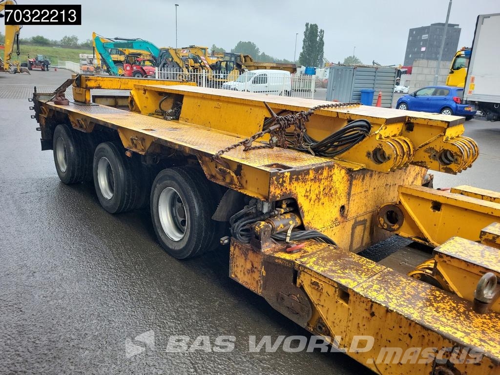 Goldhofer STZ-VKL-3-35/80A Extendable Gooseneck نصف مقطورة مسطحة منخفضة