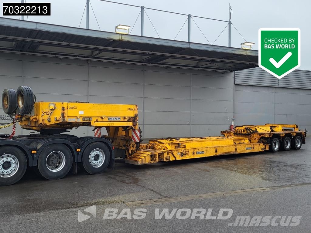 Goldhofer STZ-VKL-3-35/80A Extendable Gooseneck نصف مقطورة مسطحة منخفضة