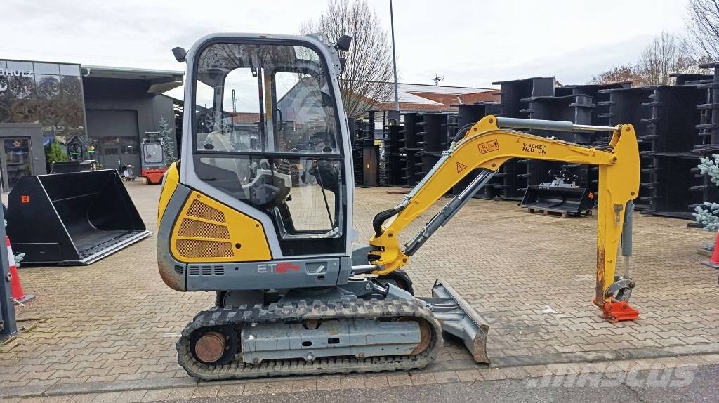 Wacker Neuson ET 24 Knickmatik, mech. Schnellwechsler MS01, Miniexcavadoras