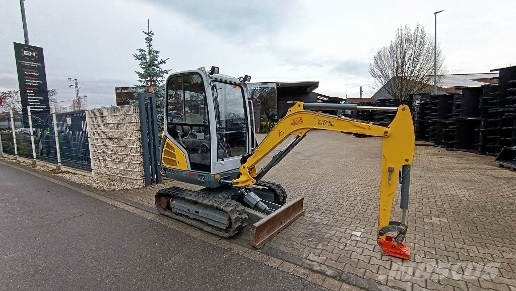 Wacker Neuson ET 24 Knickmatik, mech. Schnellwechsler MS01, Miniexcavadoras