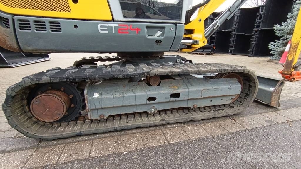 Wacker Neuson ET 24 Knickmatik, mech. Schnellwechsler MS01, Miniexcavadoras