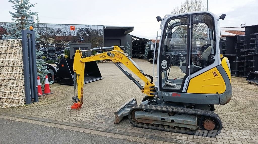 Wacker Neuson ET 24 Knickmatik, mech. Schnellwechsler MS01, Miniexcavadoras