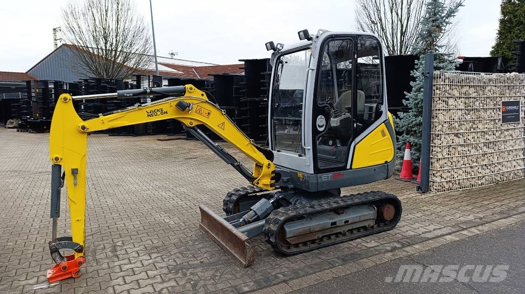 Wacker Neuson ET 24 Knickmatik, mech. Schnellwechsler MS01, Miniexcavadoras