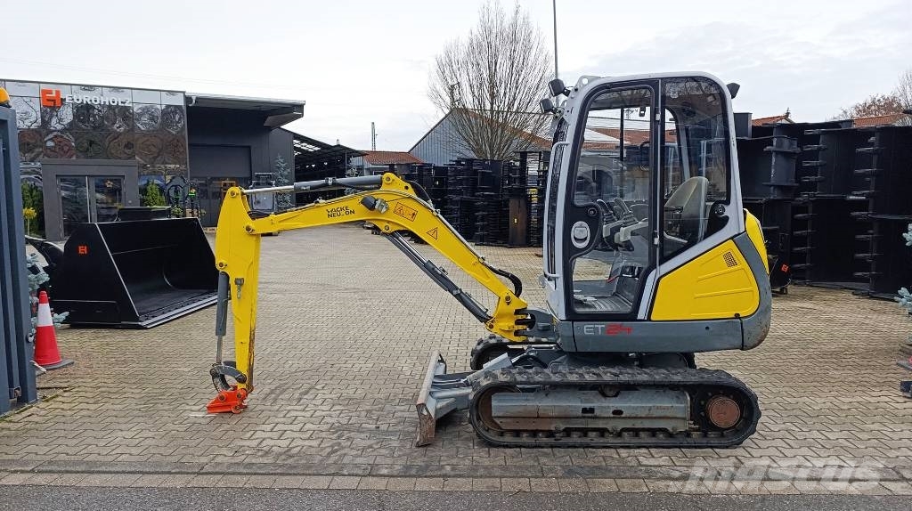 Wacker Neuson ET 24 Knickmatik, mech. Schnellwechsler MS01, Miniexcavadoras