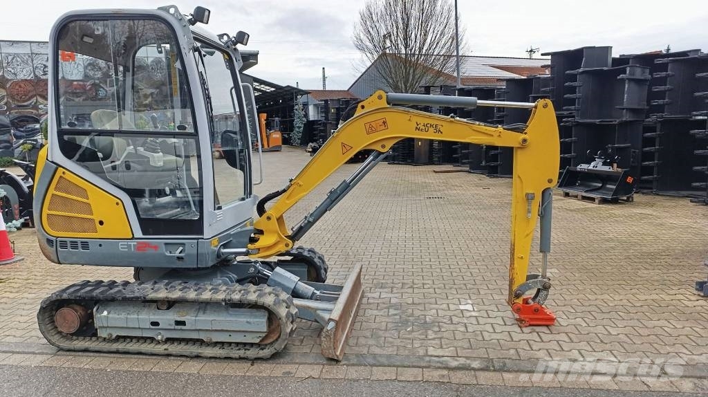Wacker Neuson ET 24 Knickmatik, mech. Schnellwechsler MS01, Miniexcavadoras