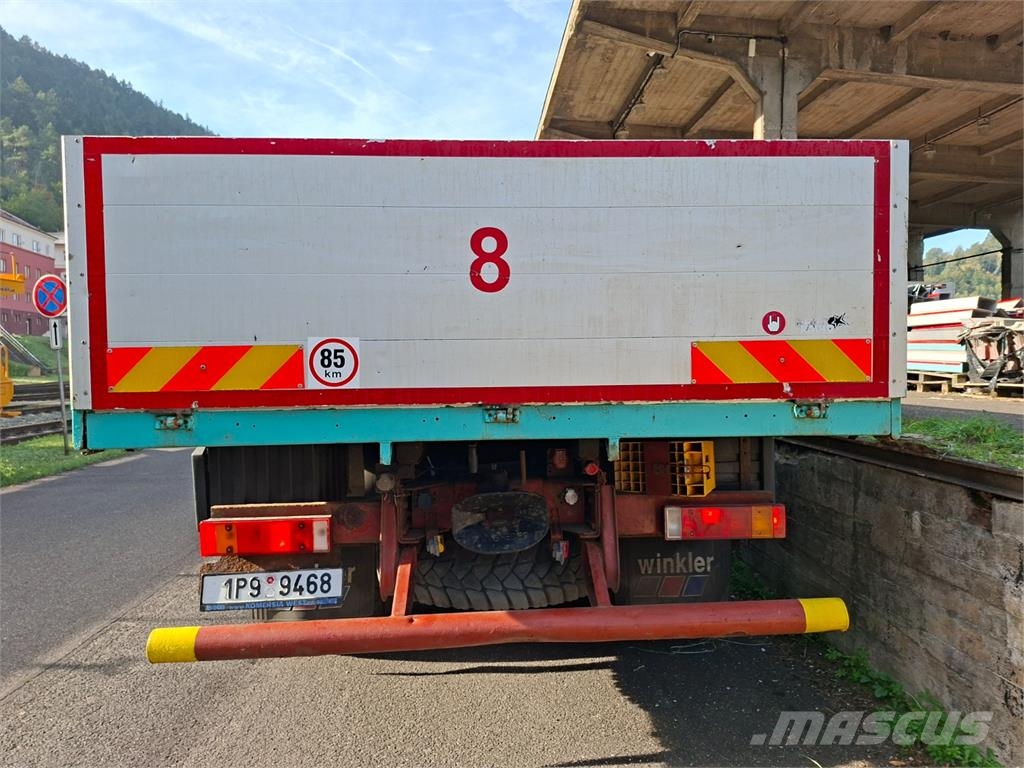 Iveco EUROTRAKKER CURSOR 380 6X6 + PALIFANGER PK 18 080B Platte bakwagens
