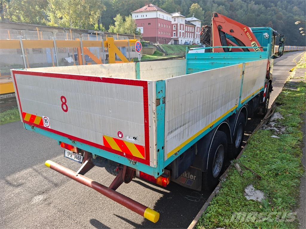 Iveco EUROTRAKKER CURSOR 380 6X6 + PALIFANGER PK 18 080B Platte bakwagens