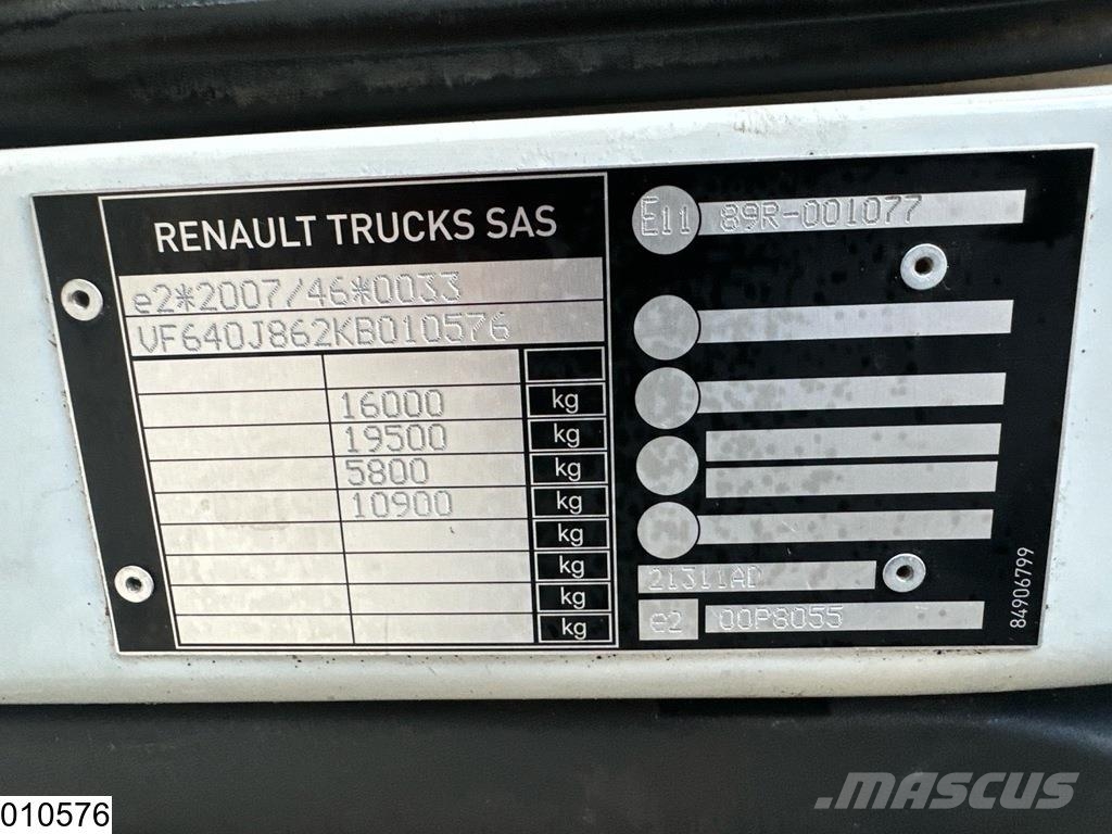 Renault D 16 280 EURO 6, Double load floor Tovornjaki zabojniki