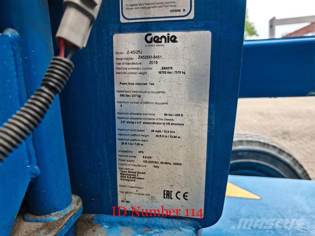Genie Z-45/25J Bi-energy Diesel + Electric! Nacelles articulées