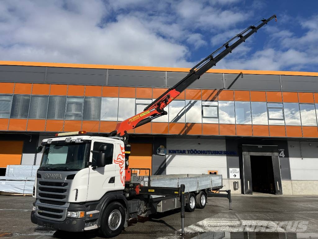 Scania + CRANE PALFINGER PK29002 + LOWBED PLATFORM 8,42M Автомобильные краны