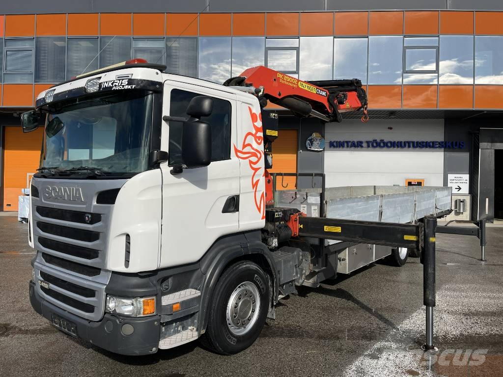 Scania + CRANE PALFINGER PK29002 + LOWBED PLATFORM 8,42M Автомобильные краны