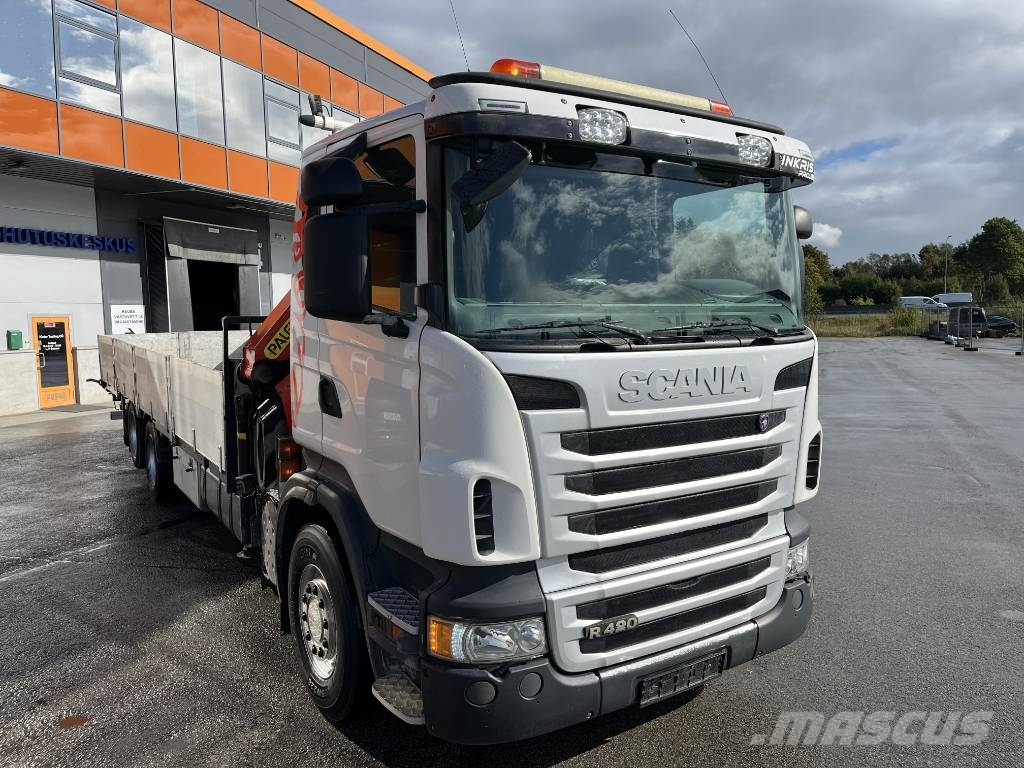 Scania + CRANE PALFINGER PK29002 + LOWBED PLATFORM 8,42M Автомобильные краны