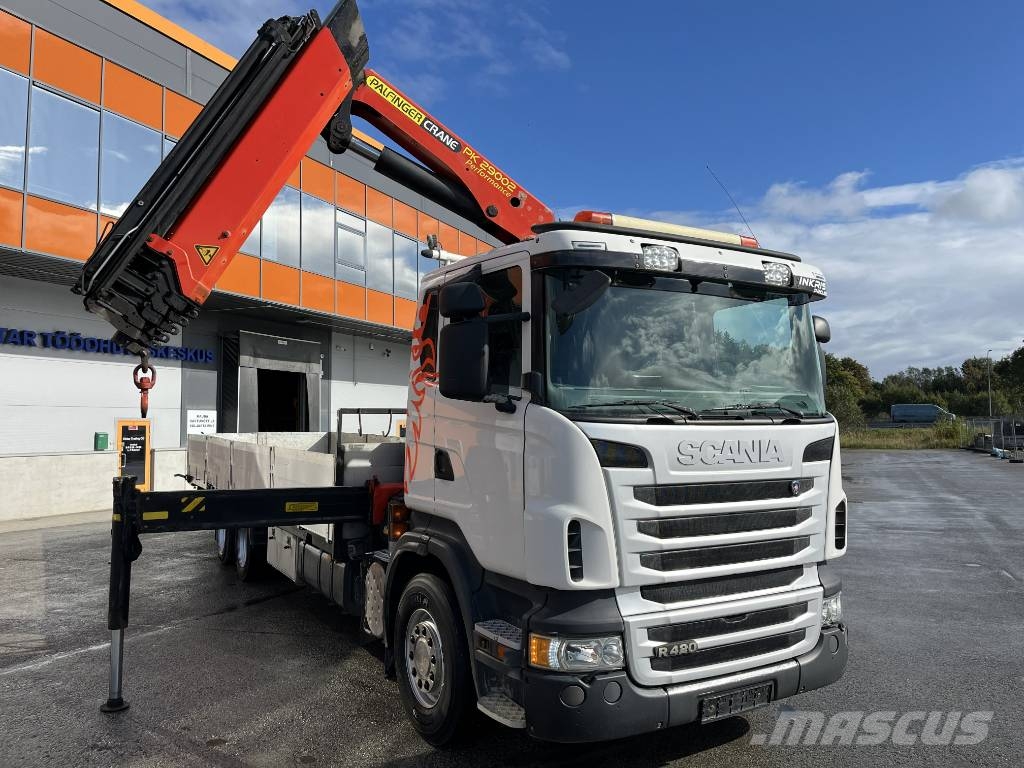 Scania + CRANE PALFINGER PK29002 + LOWBED PLATFORM 8,42M Автомобильные краны
