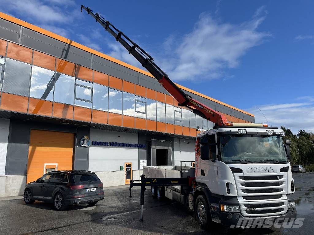 Scania + CRANE PALFINGER PK29002 + LOWBED PLATFORM 8,42M Автомобильные краны