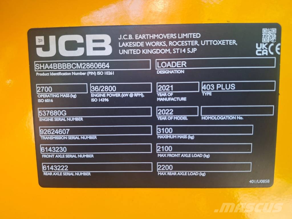 JCB 403 Wielladers